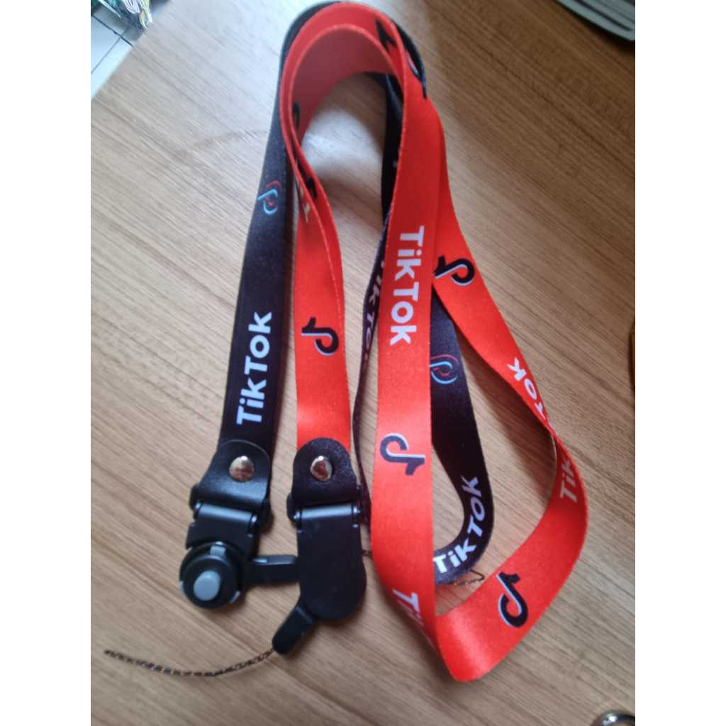 Jual Tali Gantungan HP Panjang Motif Media Sosial / MEDSOS / Lanyard ID ...