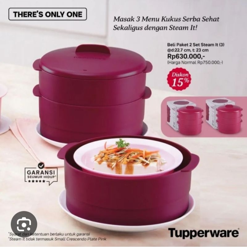 Jual kukusan 3 layer tupperware | Shopee Indonesia