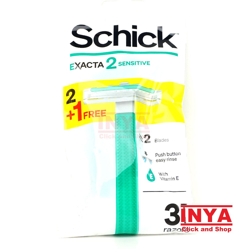 Jual Schick Exacta 2 Sensitive isi 2+1 - Pisau Cukur Sekali Pakai ...
