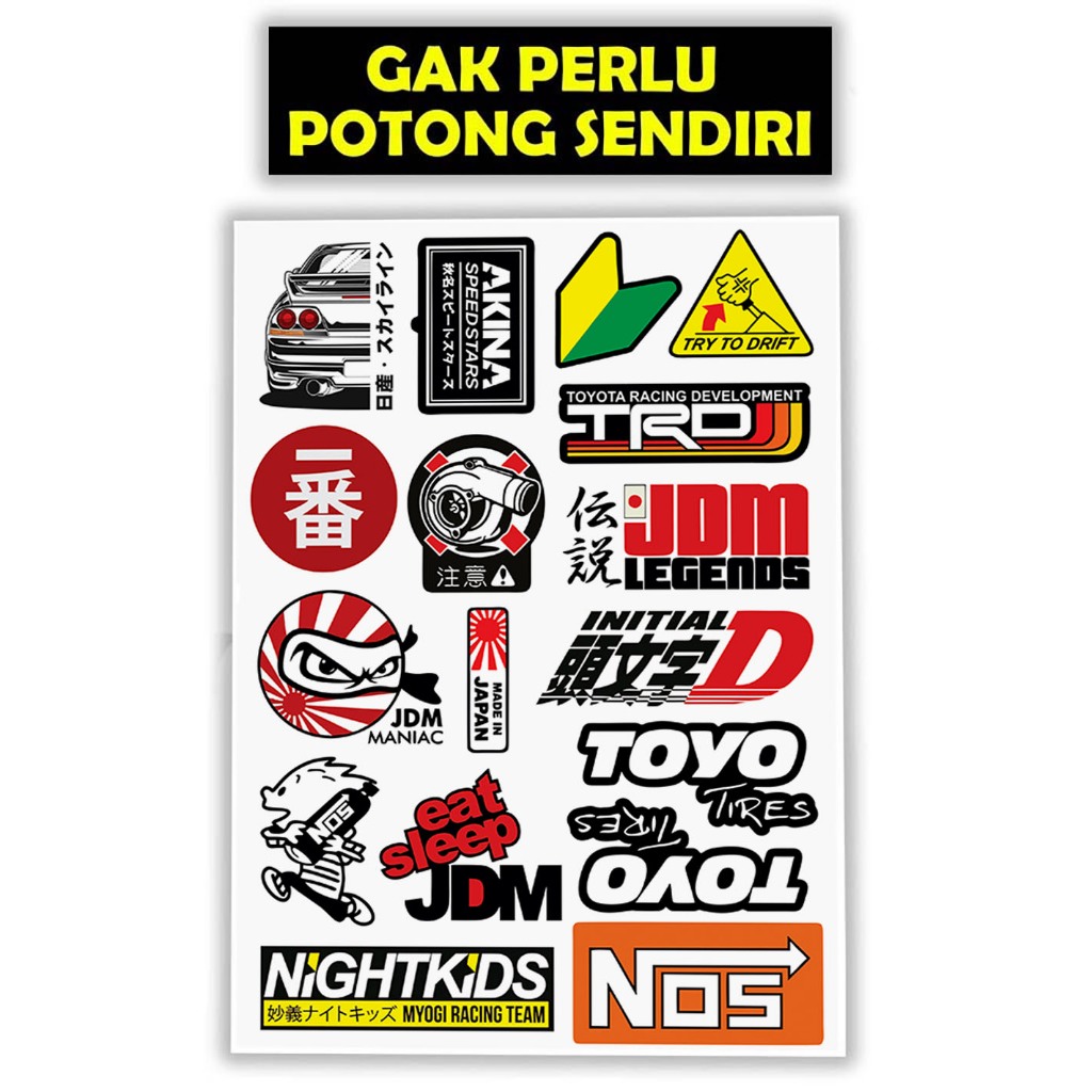 Jual Stiker Mobil Stiker Jdm Sticker Jdm Stiker Mobil Jdm Japanese