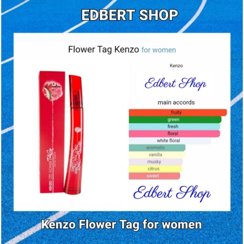Original Parfum Kenzo Flower Tag edt for women 100ml
