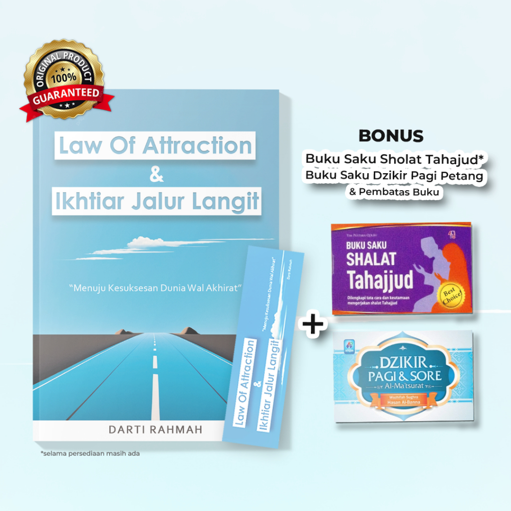 Jual BUKU LAW OF ATTRACTION & IKHTIAR JALUR LANGIT | BONUS AL MA'TSURAT ...