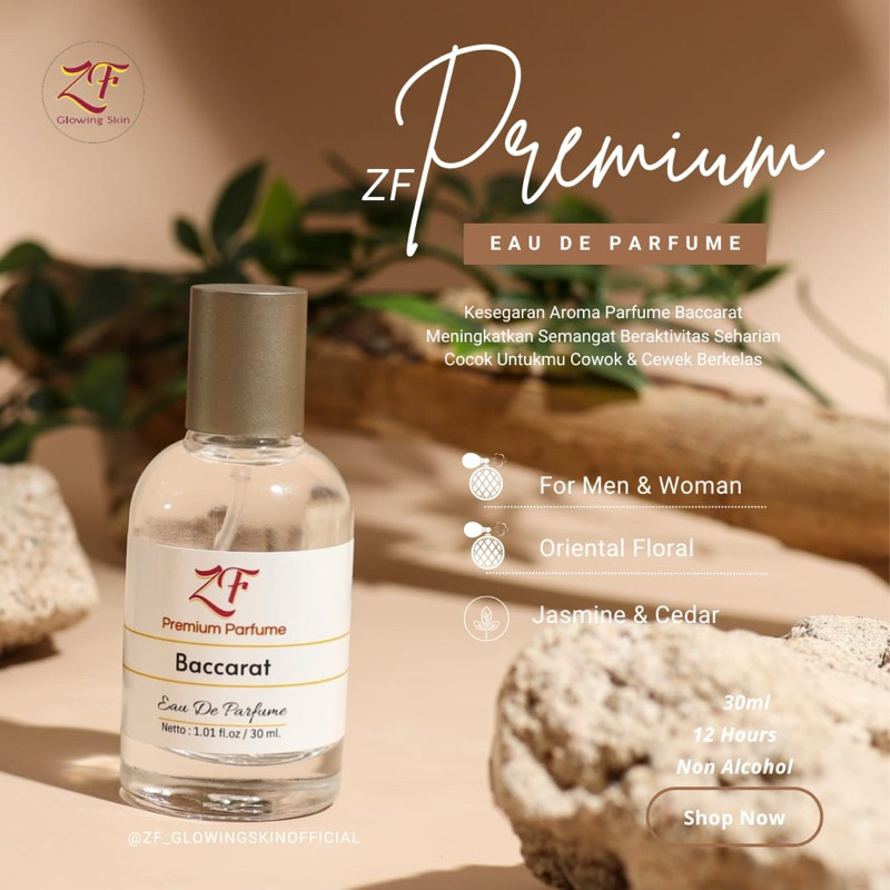 ZF Parfum Pria Wanita BACCARAT Eau De Parfume Pria Wanita Unisex
