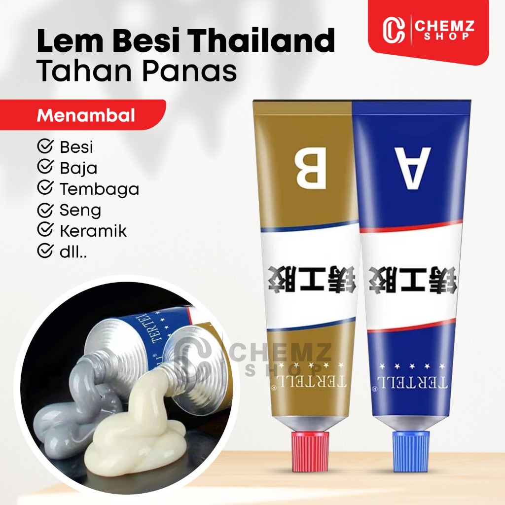 Jual Lem Besi Thailand Super Kuat Tahan Panas Lem Serbaguna Lem AB ...