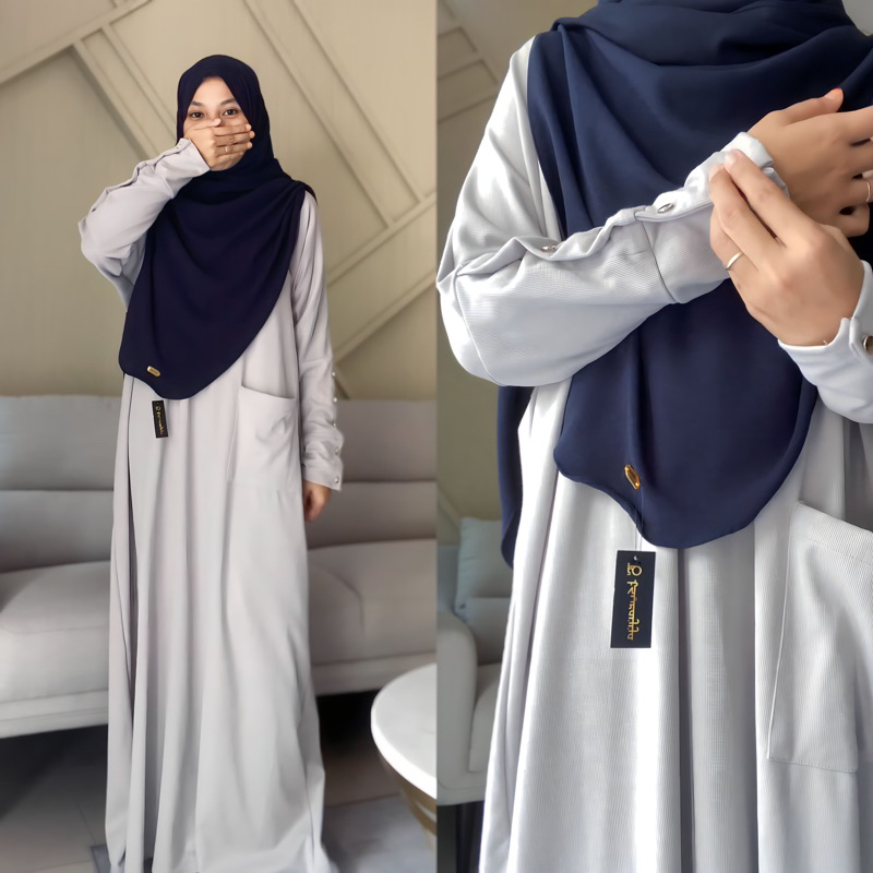 Jual Tsurayya - Abaya Knit Bianca By Tsurayya(Abaya Saja)/Abaya Knit ...