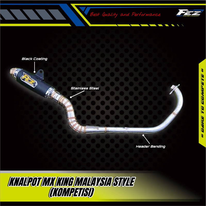 Jual KNALPOT FULLSET MX KING MALAYSIA STYLE BY FEZ RACING EXHAUST (TIPE ...
