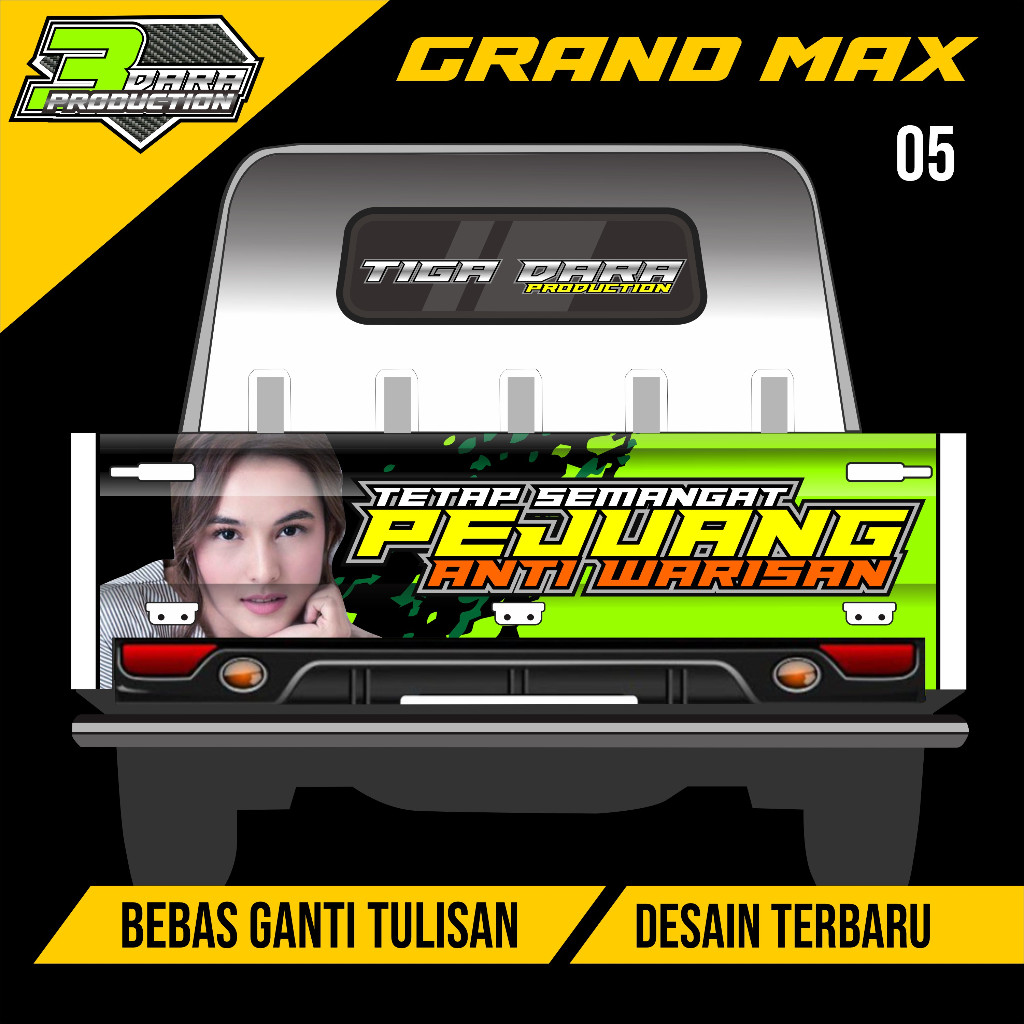 Jual Stiker Decal Pintu Belakang Grand Max Stiker Pintu Bak Belakang ...