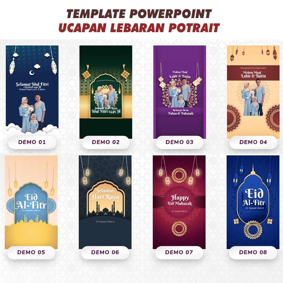 Jual Template PPT Video Ucapan Lebaran Hari Raya Idul Fitri & Idul Adha ...