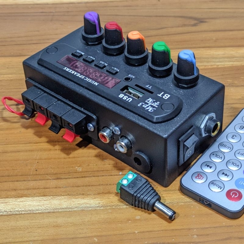 Jual AMPLI MINI 12V + MODUL BLOETOOTH TERBARU (BISA BUAT KARAOKE) (5