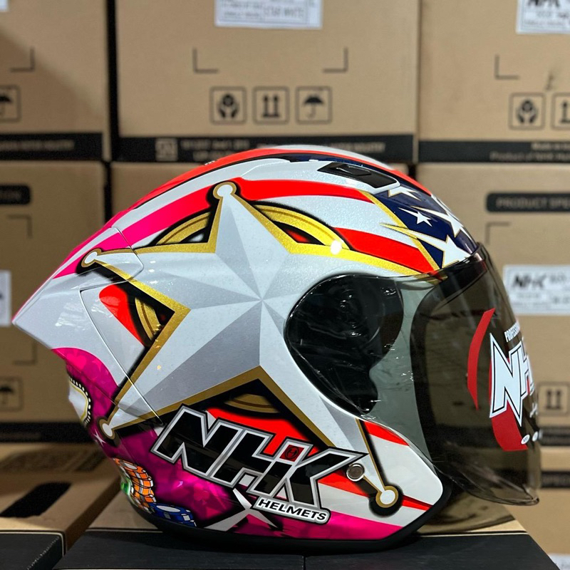 Jual NHK R1 ELITE ALONZO #7 ( SINGLE VISOR ) | Shopee Indonesia