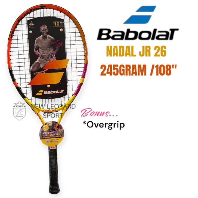 Raket tenis Babolat NADAL JR 26 Berat 245gr 108