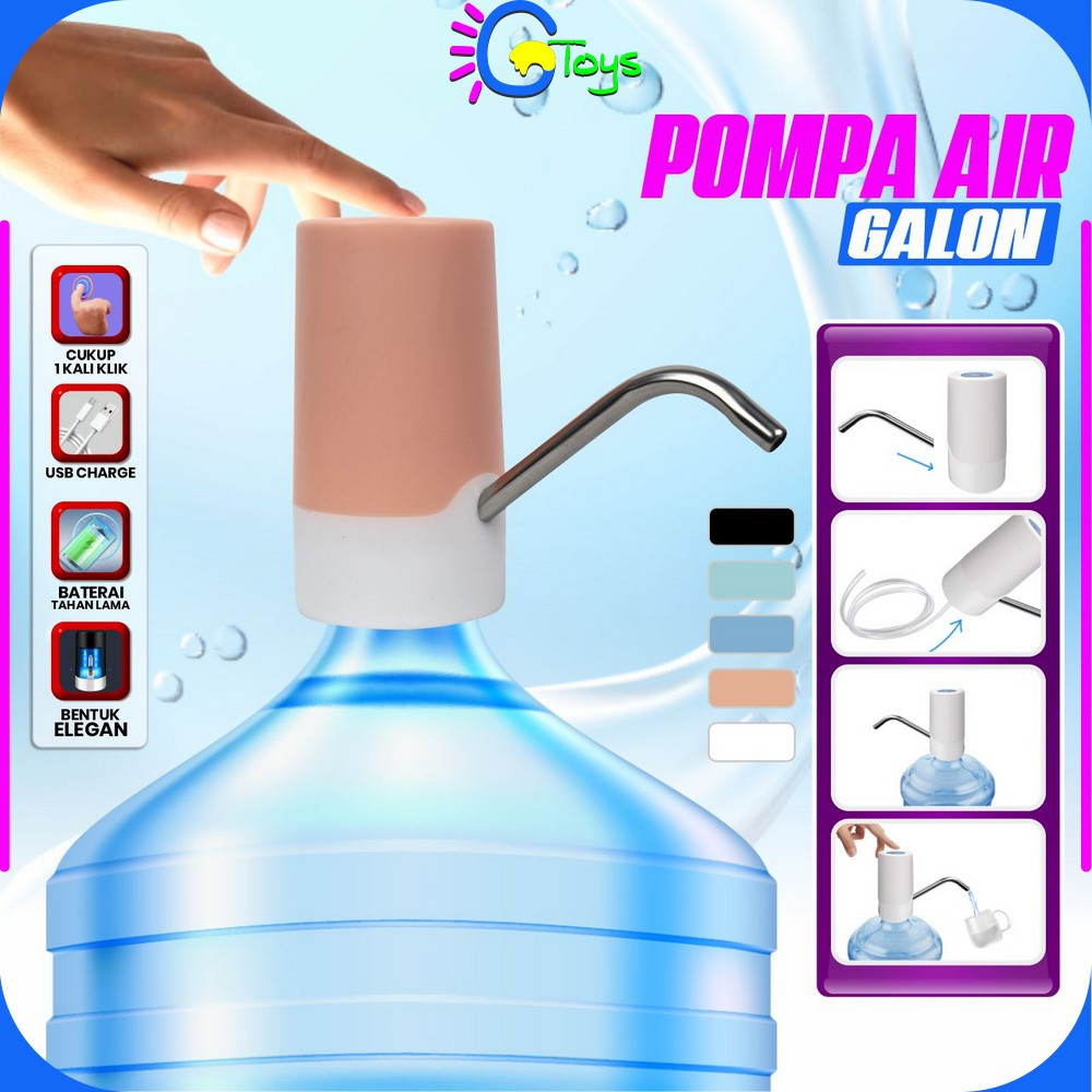 Jual Cr C739 Pompa Galon Automatic Elektrik Charge Usb Dispenser Air Minum Rechargeable Portable 4795