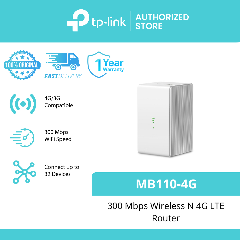 Jual Mercusys Mercury Network MB110-4G 4G Sharer 300 Mbps Wireless N 4G ...