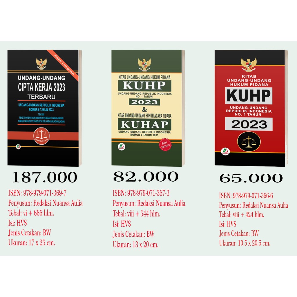 Jual Undang-Undang Cipta Kerja 2023 Terbaru (Edisi Lengkap)-Kitab ...