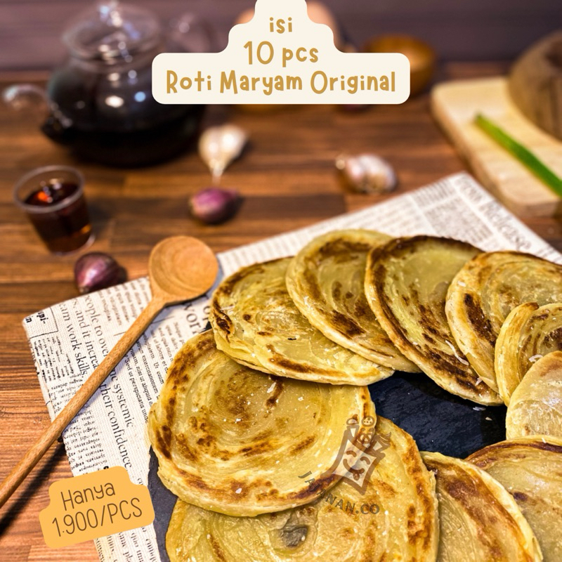 Jual ROTI MARYAM / ROTI CANE / ROTI PRATA RASA ORIGINAL GURIH ISI 10 ...