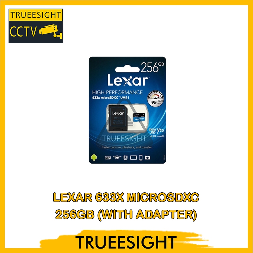 Jual Lexar Microsd 256GB With Adapter High Performance 633x Up To ...