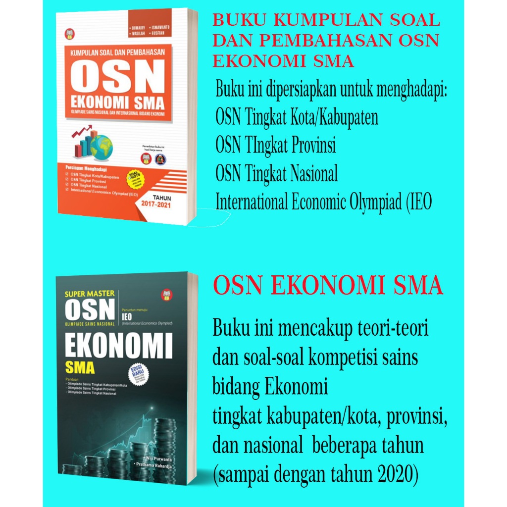 Jual Buku Osn Ekonomi Sma Buku Kumpulan Soal Dan Pembahasan Osn Ekonomi