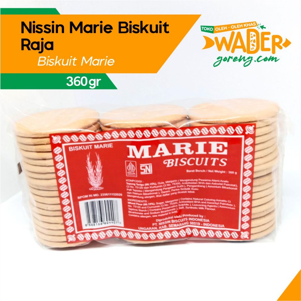 Jual Nissin Marie Biscuits Raja Biskuit marie 360 gram | Shopee Indonesia