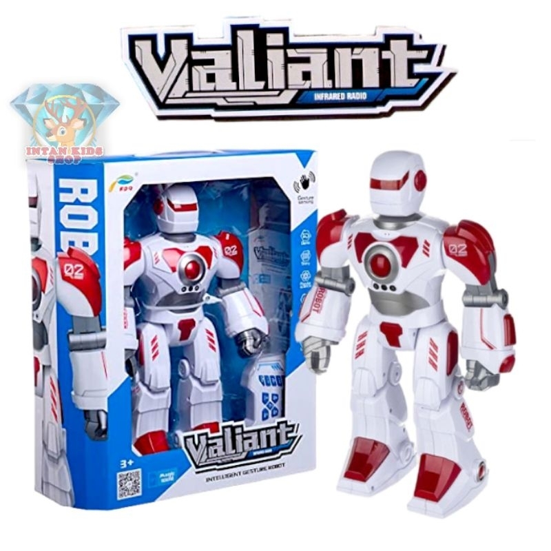 Jual MAINAN RC SMART ROBOT VALIANT INTELLEGENT GESTURE REMOTE LAMPU ...