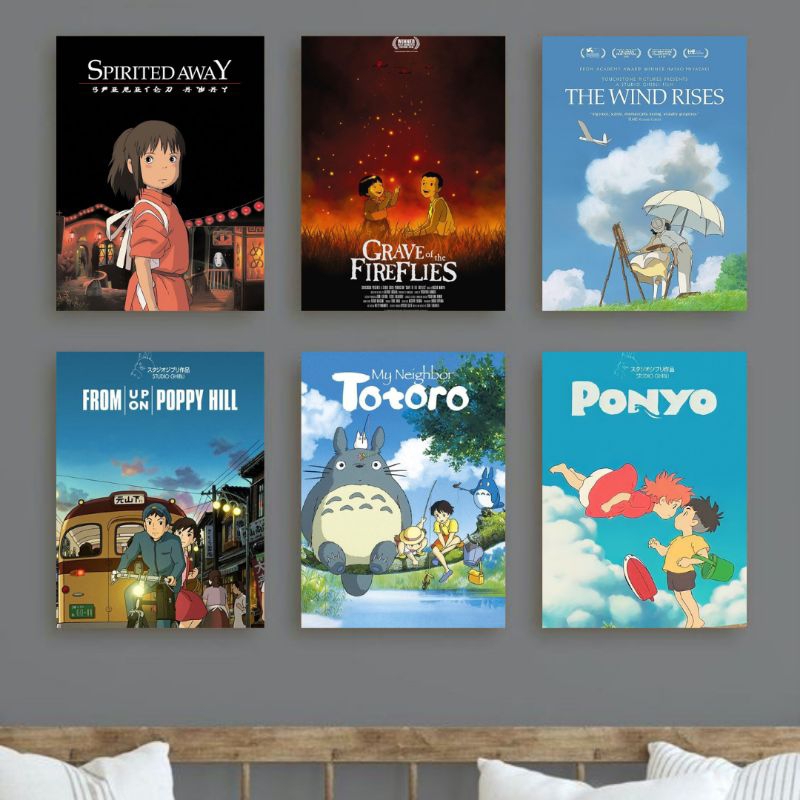 Jual Pajangan Rumah Kamar Hiasan Dinding Anime Poster Anime Ghibli