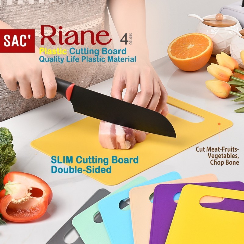Jual RIANE PVC Cutting Board Talenan Plastik 2 Sisi Papan Potong Sayur
