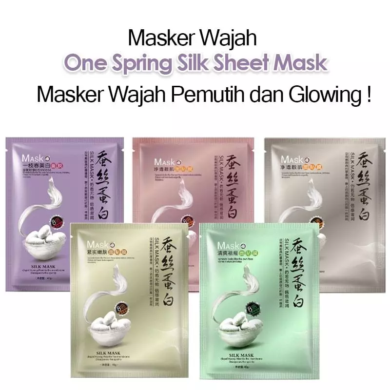 One Spring Silk Sheet Mask Hydrating Brightening Anti-Aging | AutoStock
