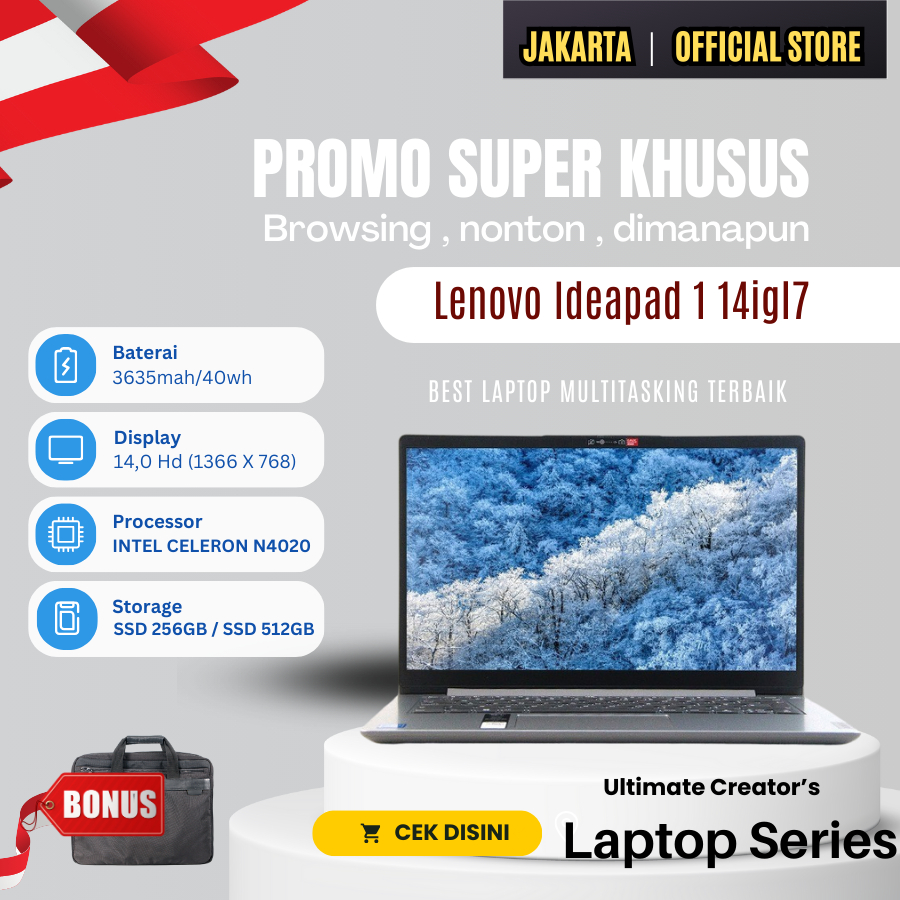 Jual Promo Laptop Lenovo Ideapad Igl Pengganti V Igl Intel