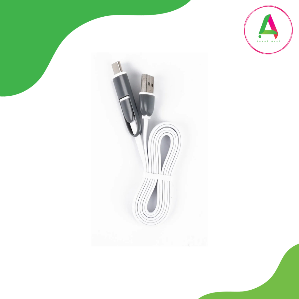 Jual Kabel USB Type C Kabel Data Untuk HP Android Tablet Micro USB 2IN1 ...