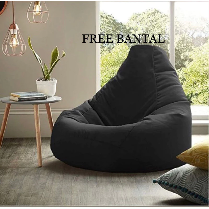 Bean bag PLUS ISI size L indoor kain sofa - Binbeg murah - binbag sandaran,kursi santai ,beanbag sandaran,beanbag aesthetic - foto 1