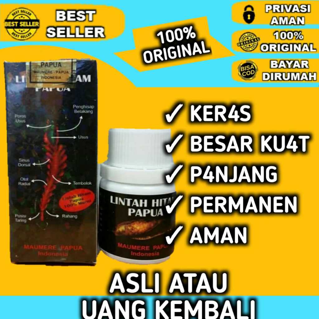 Jual Minyak Lintah Hitam Papua Asli 100 Pembesar Penis Pria Kontol