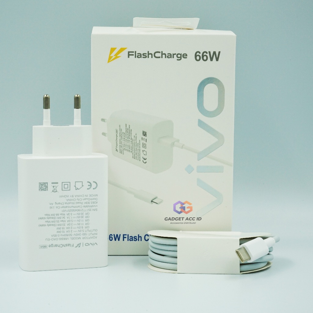 Jual Charger Vivo Type C 66W Flash Charger V23 V21 V27 T1 5G Original ...