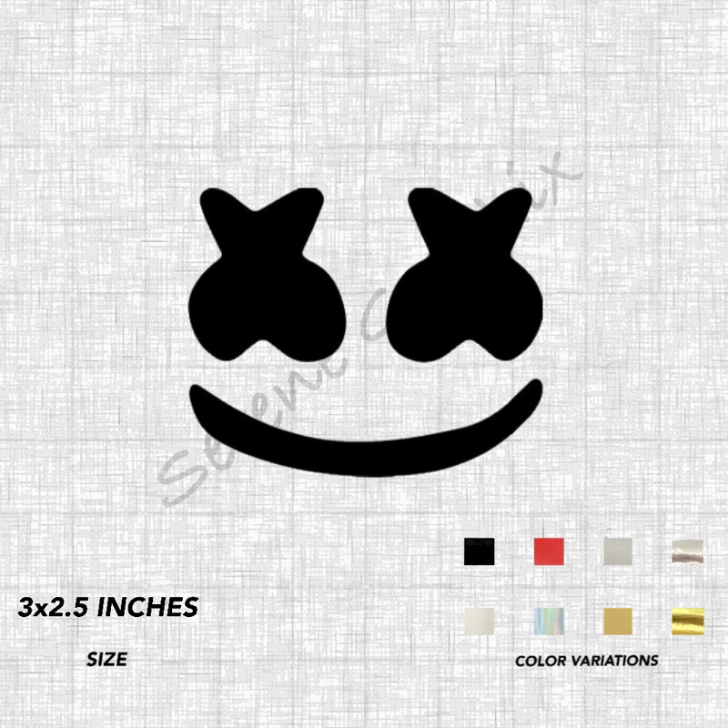 Jual Marshmello Sticker - Waterproof Cut Out Sticker | Shopee Indonesia