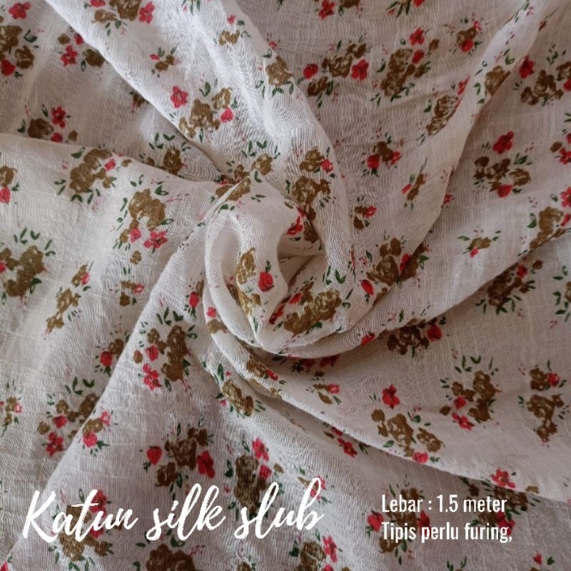 Jual Kain Katun Silky Slub Motif Shopee Indonesia