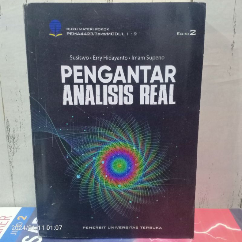 Jual ORIGINAL BUKU PENGANTAR ANALISIS REAL EDISI 2 Karangan By Susiswo ...