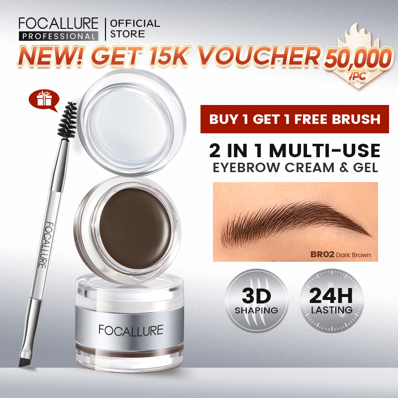 Jual New Focallure In Eyebrow Cream Setting Gel D Pro Shape