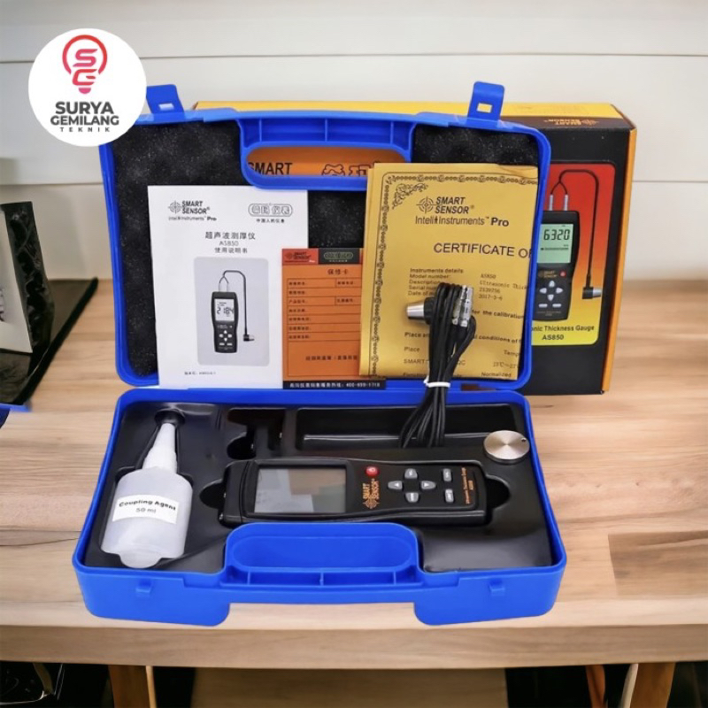 Jual Ultrasonic Thickness Gauge Sertifikat Kalibrasi Smart Sensor AS850 ...