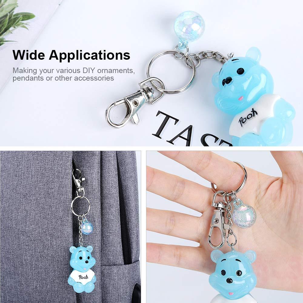 Jual 40 sets keychain keyring gantungan kunci key chain snap hook putar ...