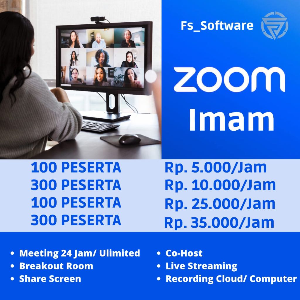 Jual Zoom Premium Harian 100 300 Peserta Shopee Indonesia