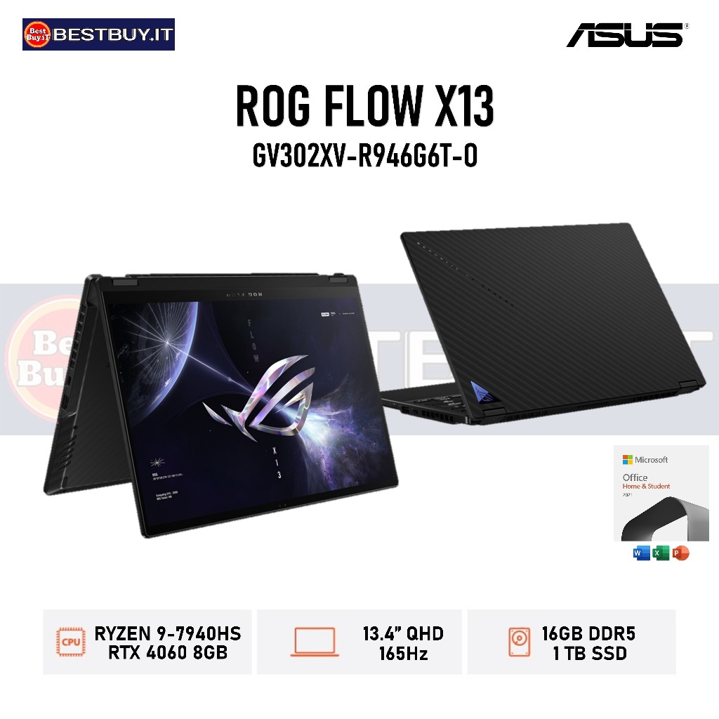 Jual Asus Rog Flow X Gv Xv Ryzen Hs G Tb Rtx Qhd