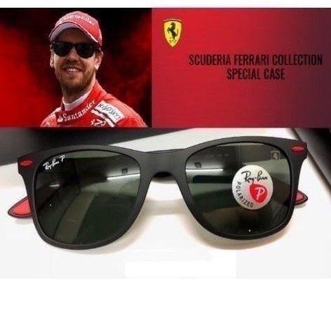 Jual Rayban ferrari liteforce RB4195 original black | Shopee Indonesia