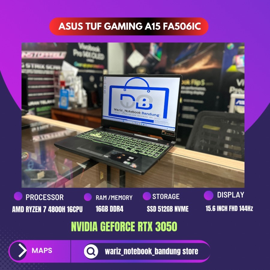 Jual Asus Tuf Gaming A15 Fa506ic Ryzen 7 4800h Nvidia Rtx 3050 Ram 16gb Shopee Indonesia 9110