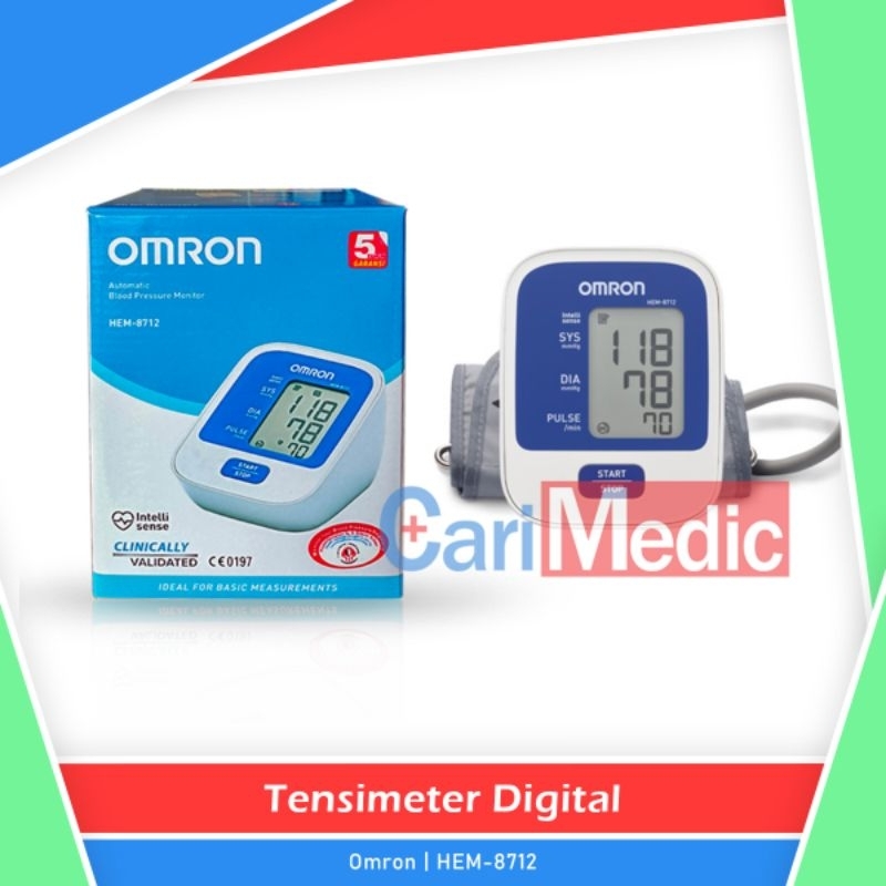 Jual Tensi Digital Omron HEM-8712 Tensimeter Alat Ukur Tekanan Darah ...