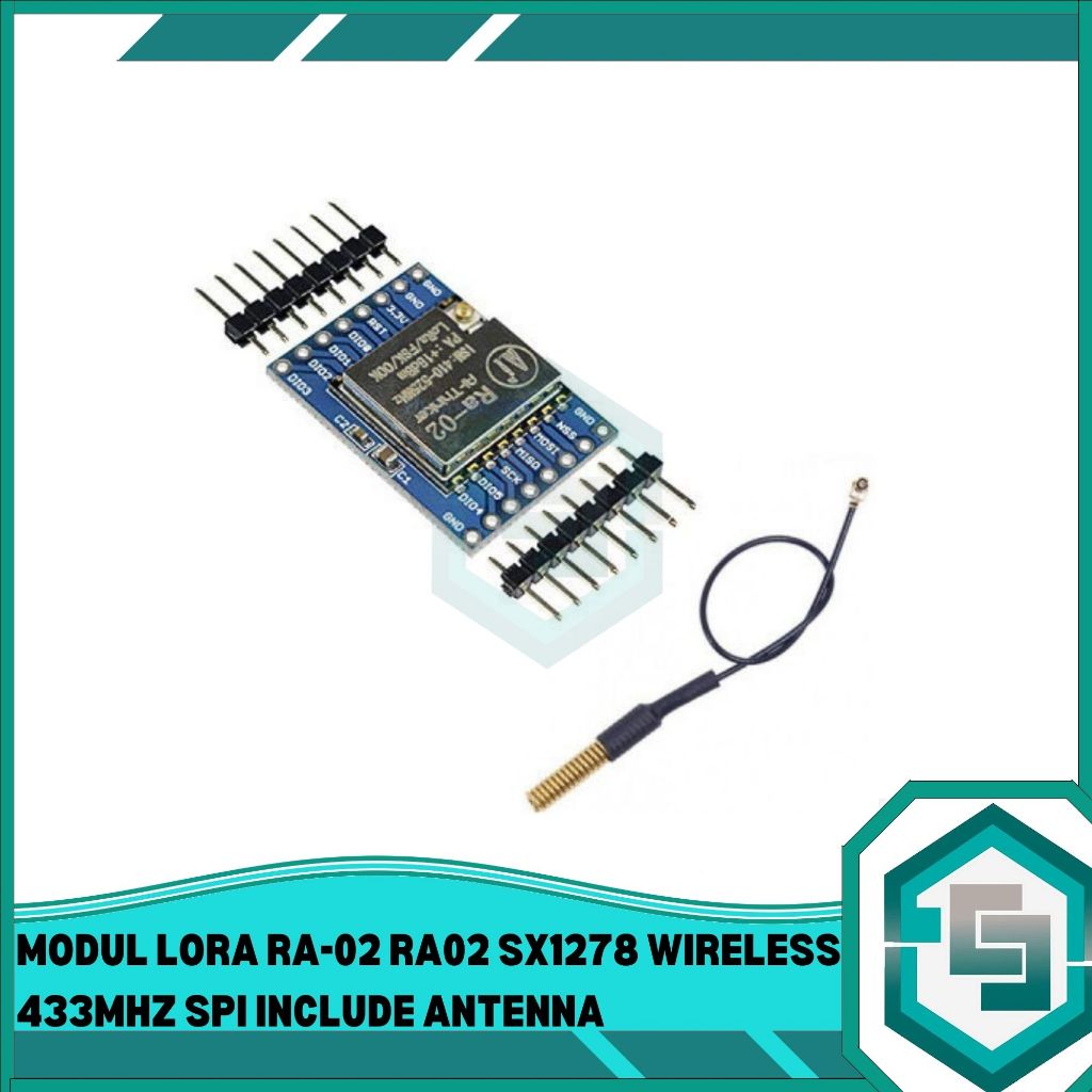 Jual MODUL LORA RA-02 RA02 SX1278 WIRELESS 433MHZ SPI INCLUDE ANTENNA ...