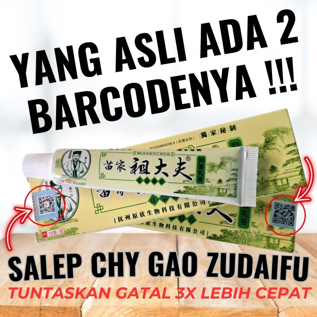 Jual Zudaifu Salep Herbal Cina 100 Original Obat Eksim Kulit Gatal