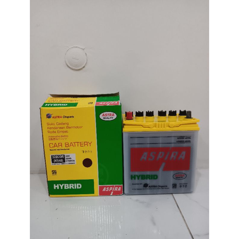 Jual Aki Aspira Hybrid NS40 32Ah Untuk Avanza/Terios/Carry/Espass/APV