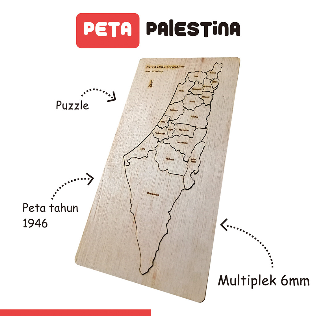 Jual Puzzle Kayu Peta Palestina | Shopee Indonesia