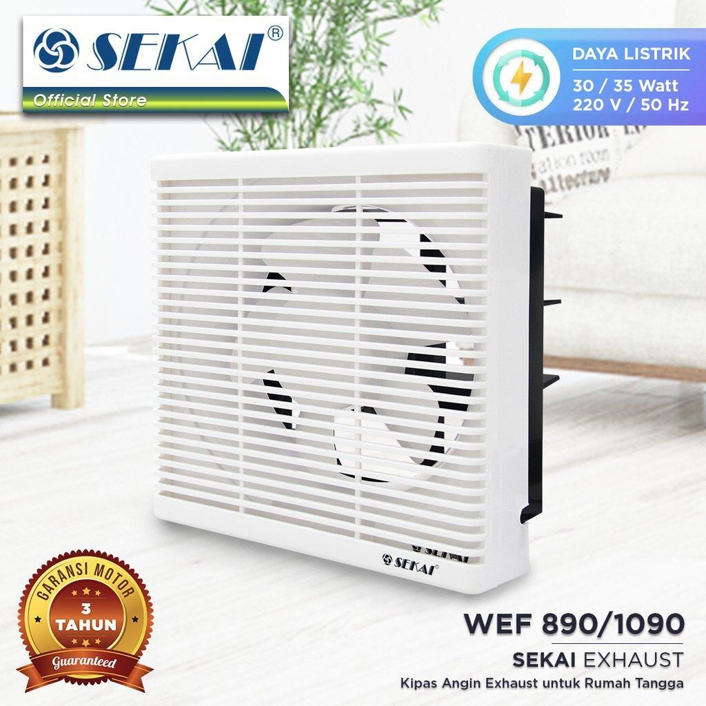 Jual Exhaust Fan Kipas Angin Hisap Sekai Wef Inch Garansi