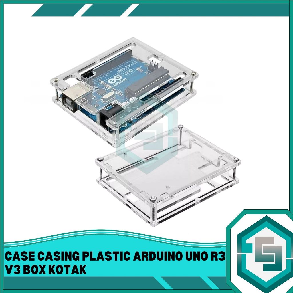 Black Plastic Enclosure Case For Arduino UNO R3 – Compatible, Protective Housing