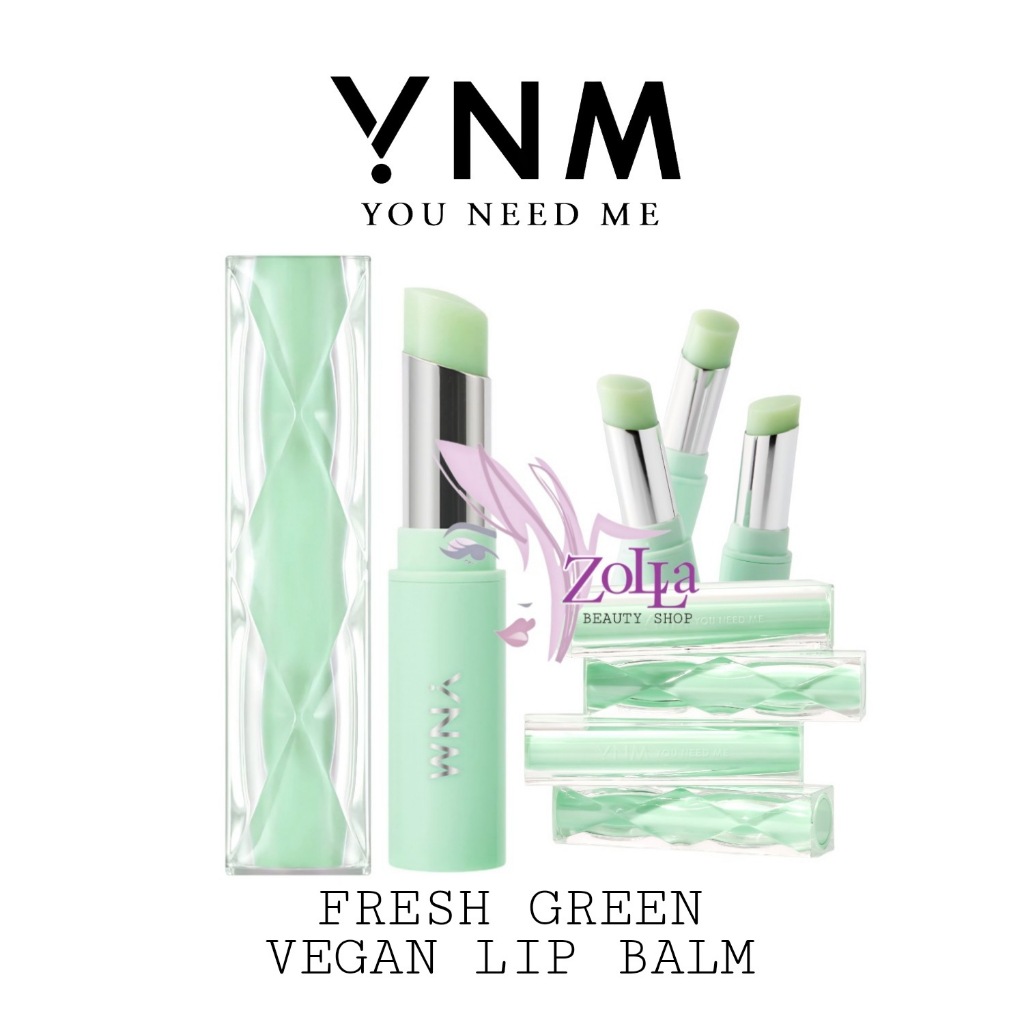 Jual YNM FRESH GREEN VEGAN LIP BALM BPOM YOU NEED ME LIP BALM KOREA