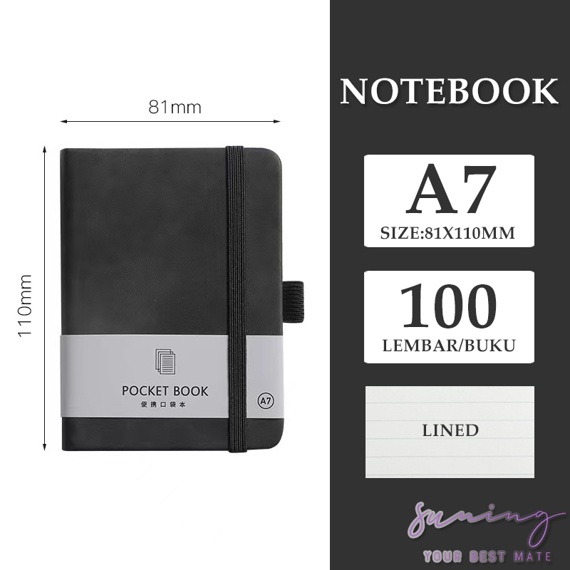 Jual Notebook mini pocket A7/A6/A5 Buku catatan kecil Book aesthetic ...